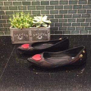 Love Moschino heart flats